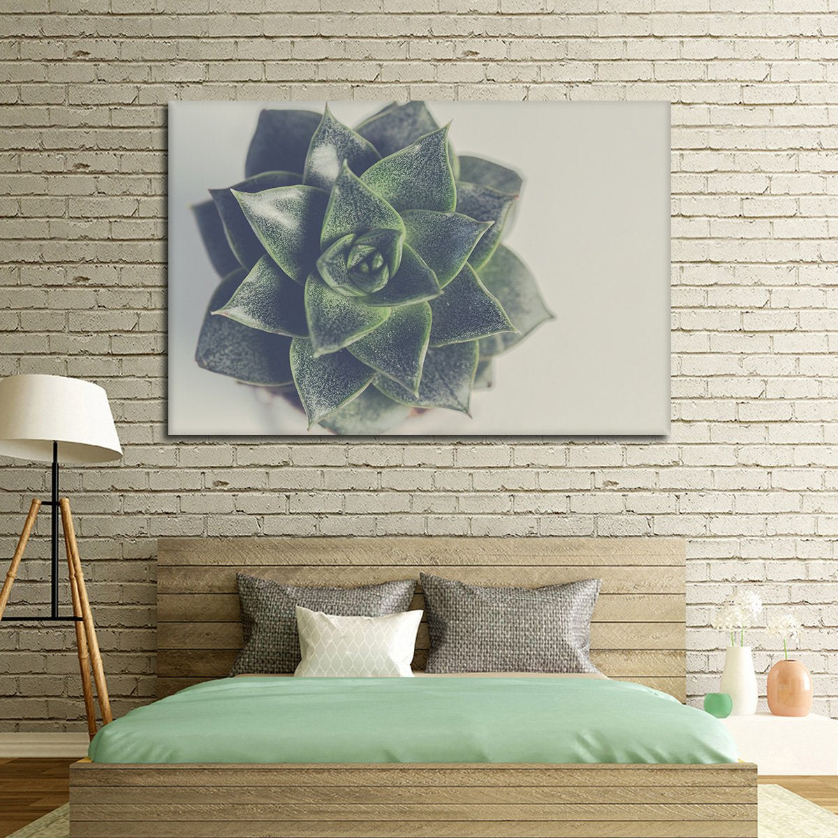 Little Succulent Multi Panel Canvas Wall Art