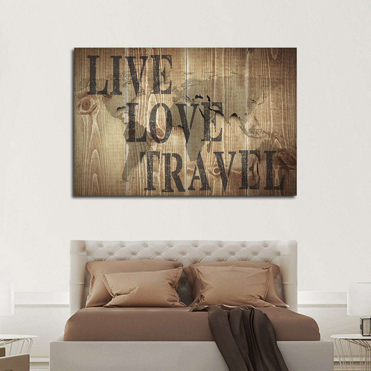 Live Love Travel Multi Panel Canvas Wall Art