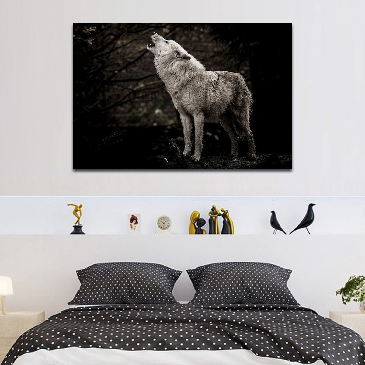 Lone Wolf Multi Panel Canvas Wall Art
