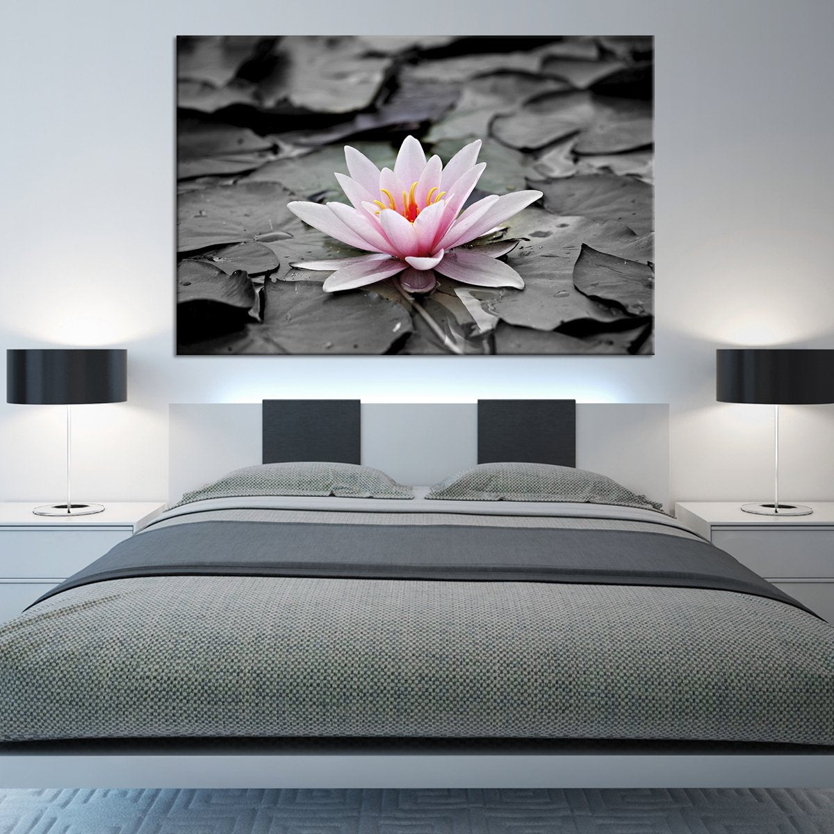 Lotus Pop Multi Panel Canvas Wall Art