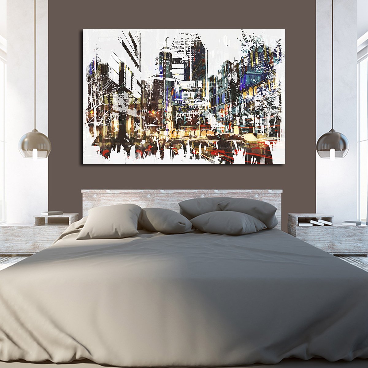 Lower Manhattan Multi Panel Canvas Wall Art
