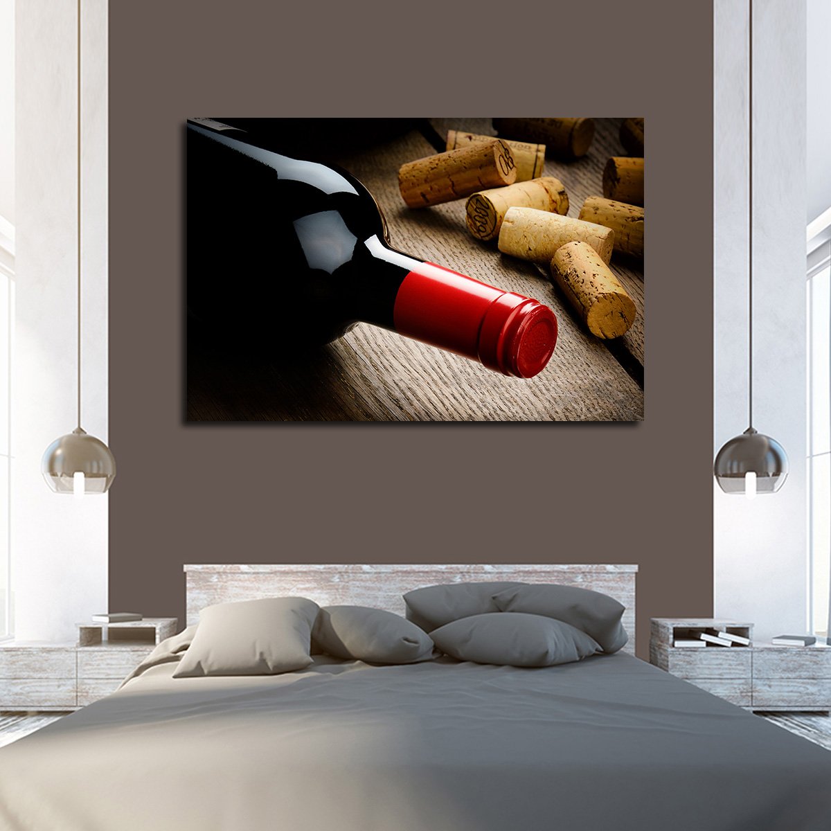 Luxurious Wine Multi Panel Canvas Wall Art