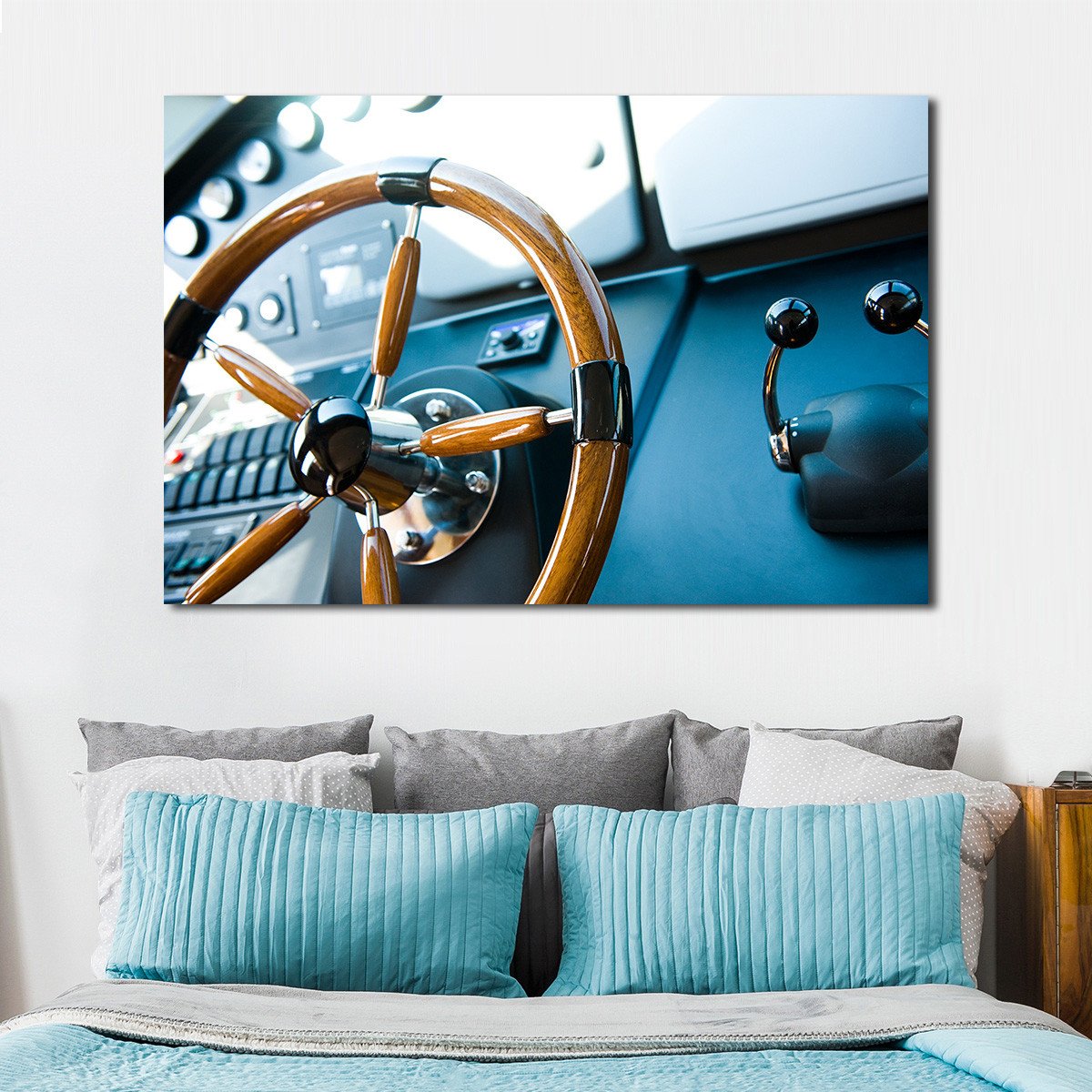 Luxury Yacht Multi Panel Canvas Wall Art