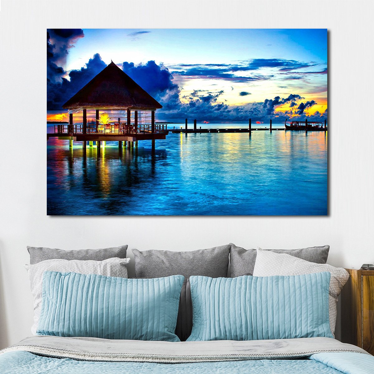 Maldives Multi Panel Canvas Wall Art