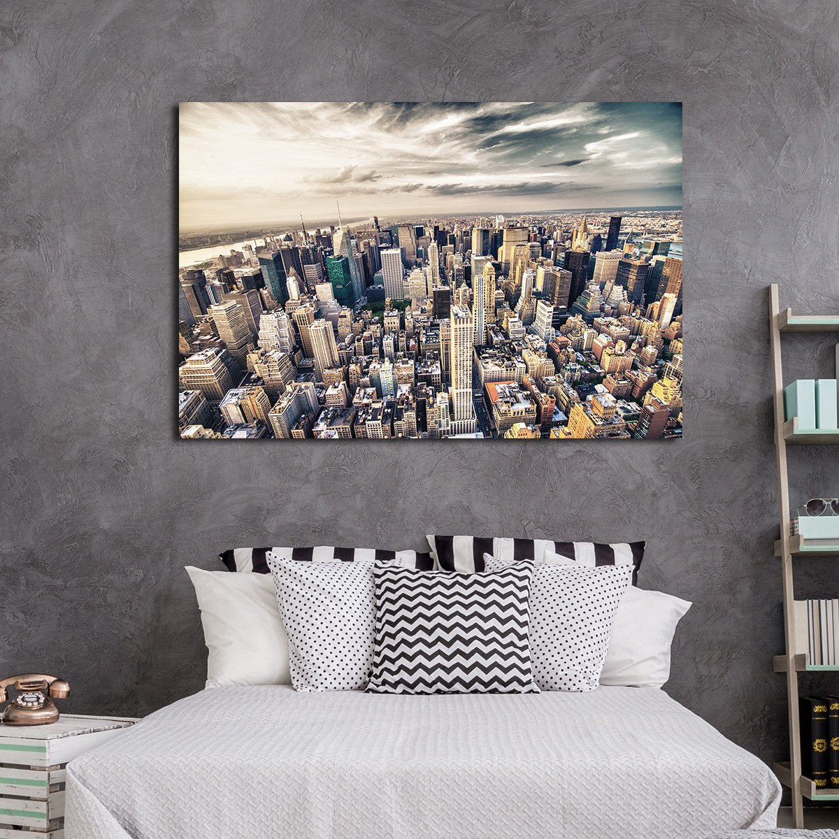 Manhattan Skyline Multi Panel Canvas Wall Art