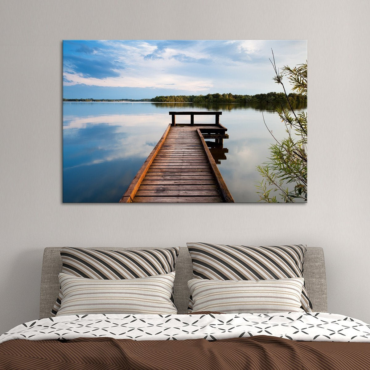 Memories At The Lake Multi Panel Canvas Wall Art