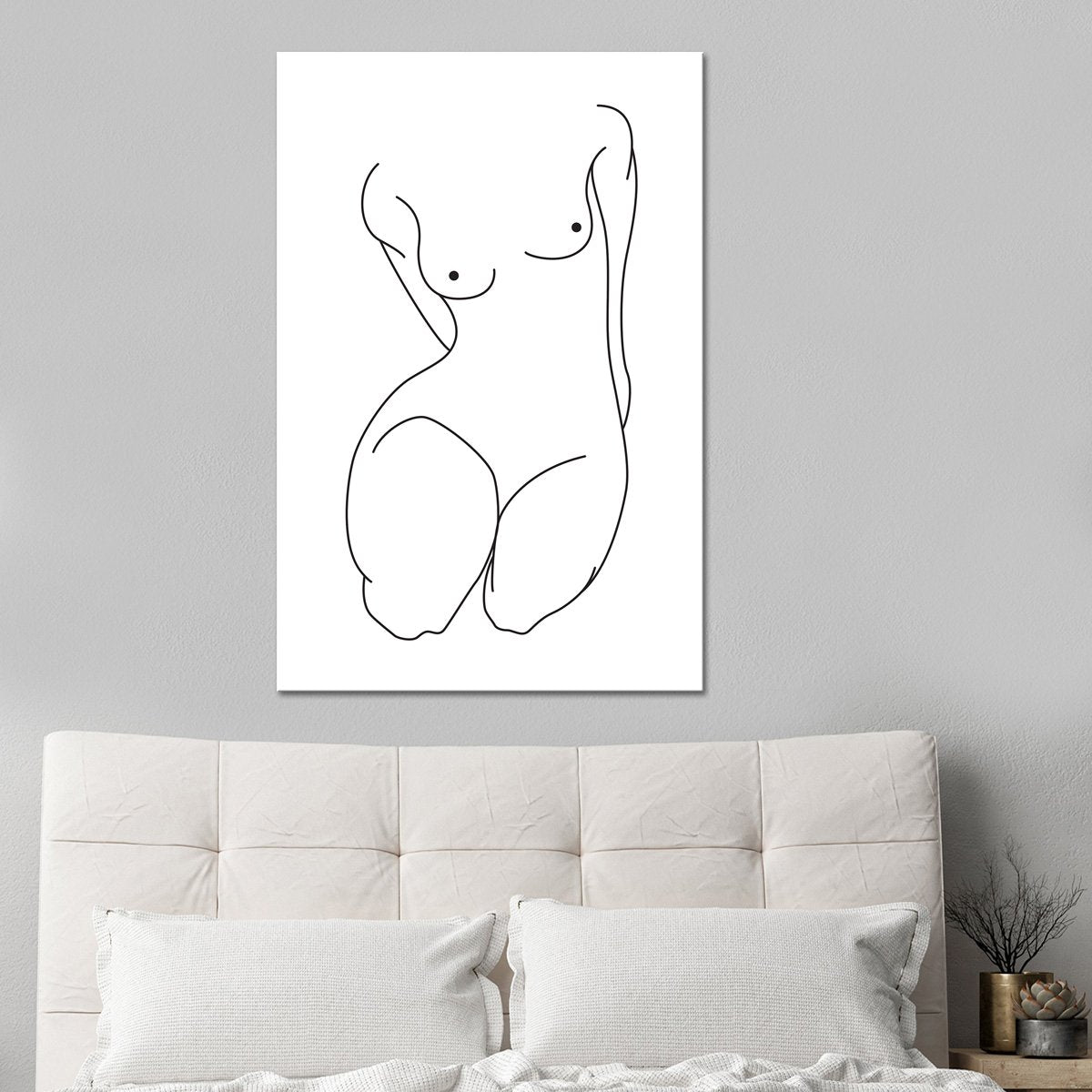 Minimalist Nude Multi Panel Canvas Wall Art