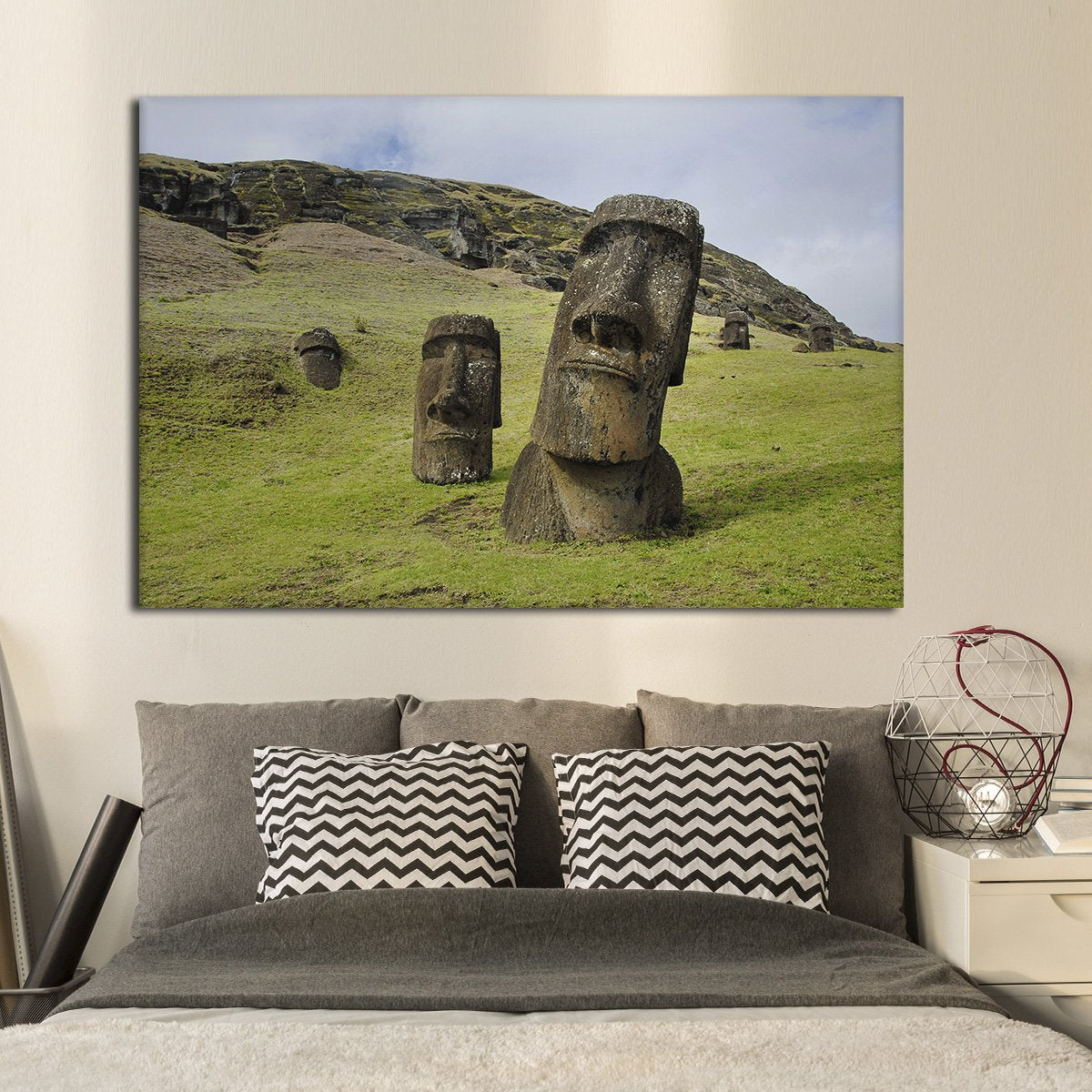 Moai Multi Panel Canvas Wall Art