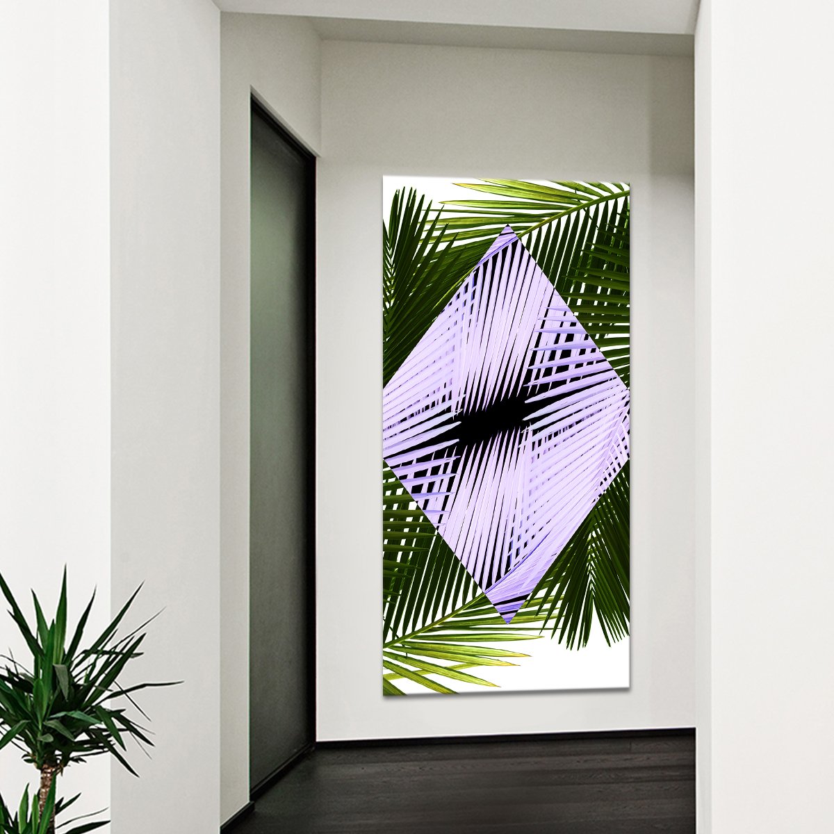 Mod Palms Multi Panel Canvas Wall Art