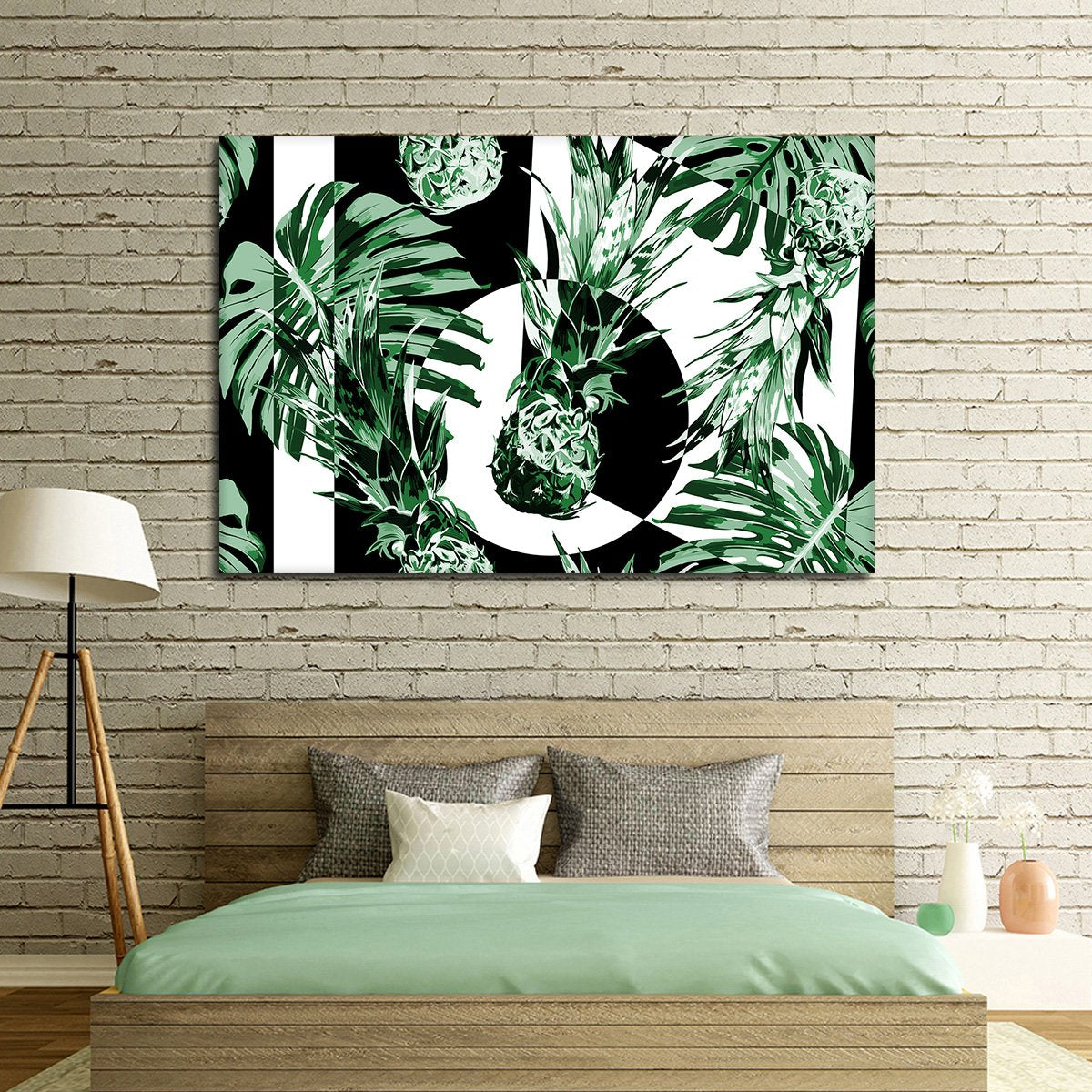 Mod Pineapples Multi Panel Canvas Wall Art