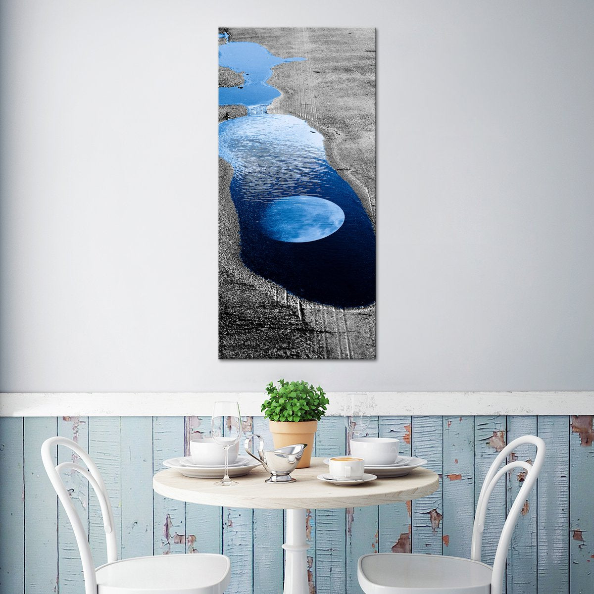Moon Reflection Pop Multi Panel Canvas Wall Art