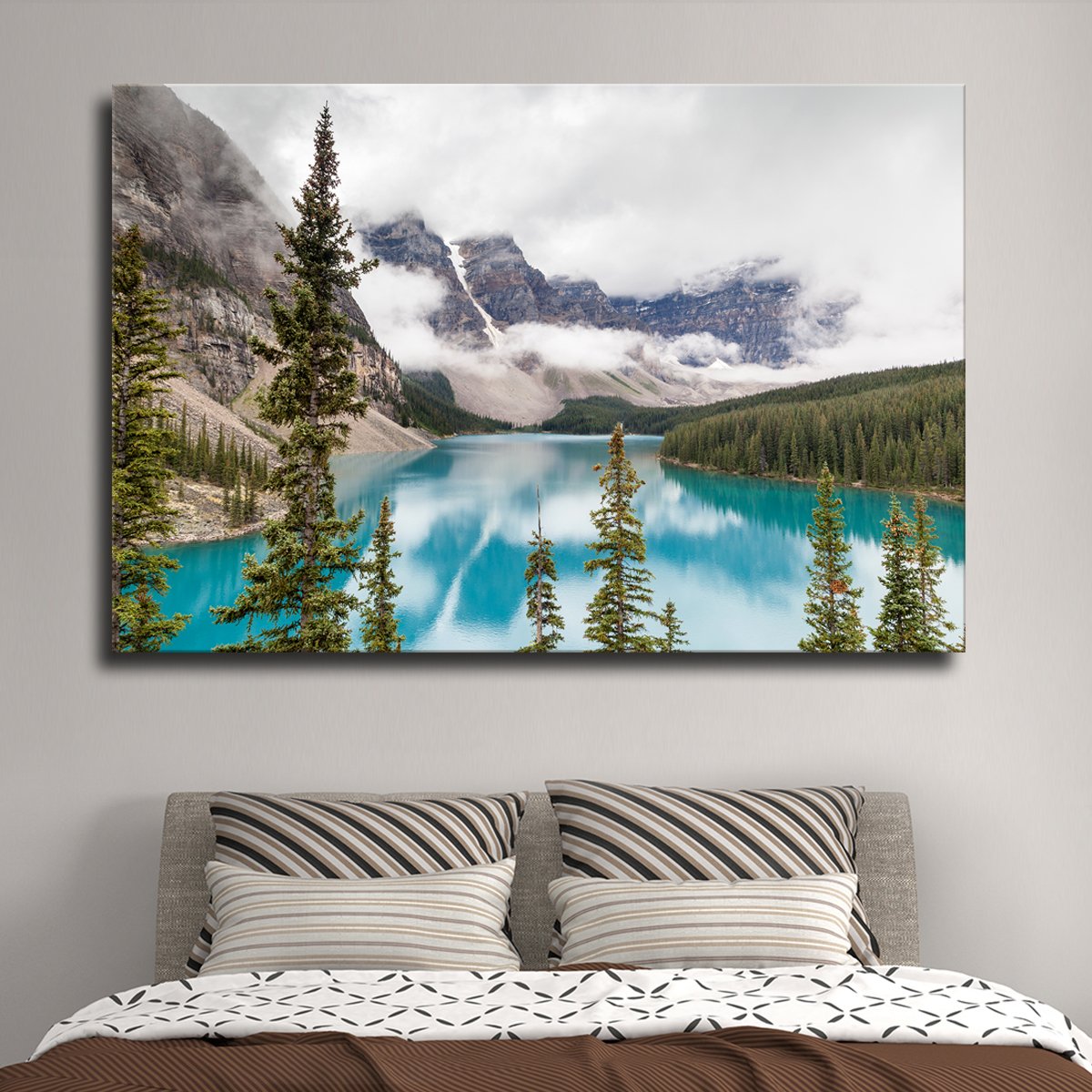 Moraine Lake Multi Panel Canvas Wall Art