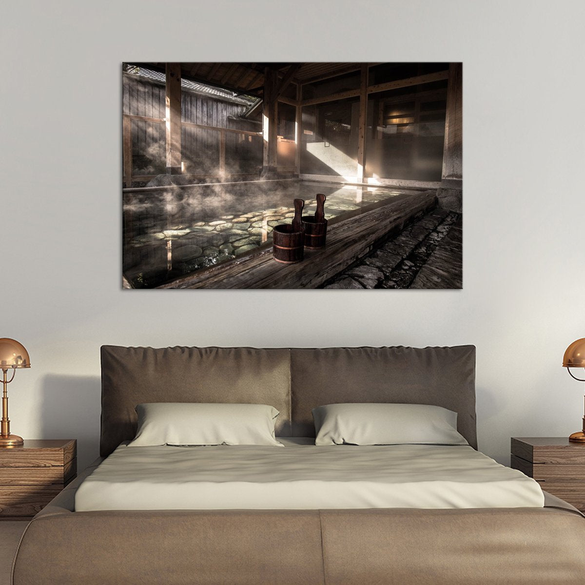Onsen Multi Panel Canvas Wall Art