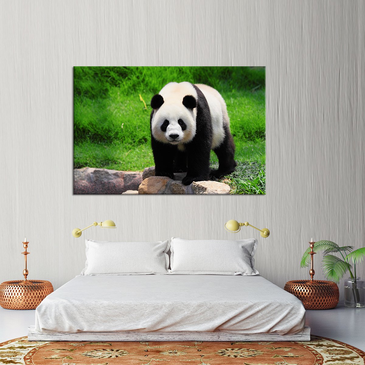 Panda Multi Panel Canvas Wall Art
