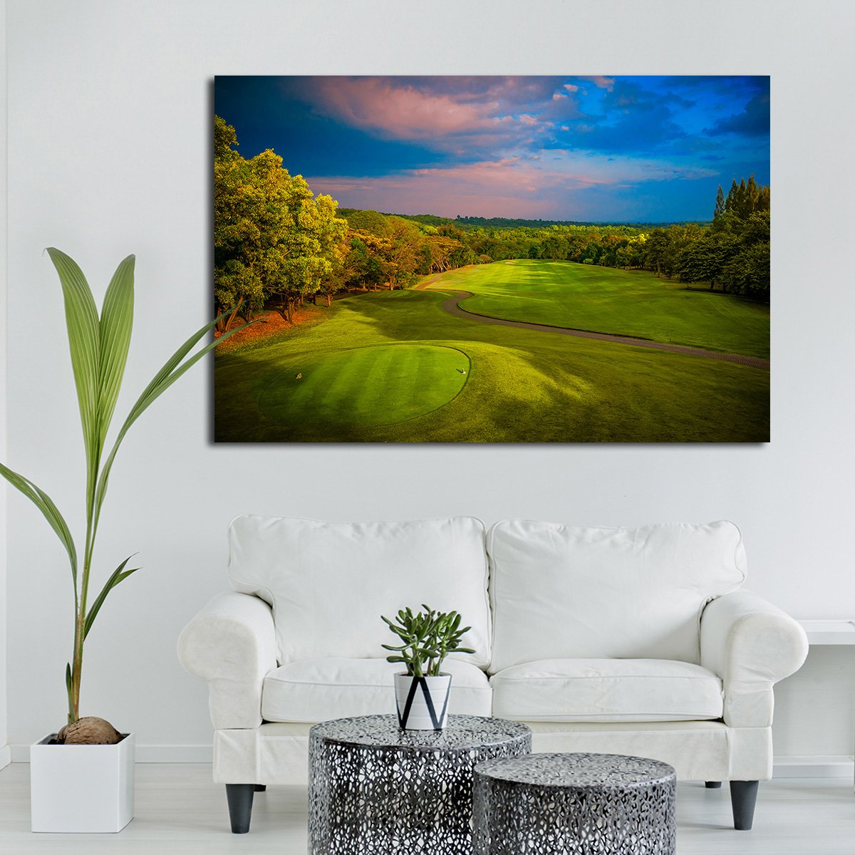 Panorama Golf Multi Panel Canvas Wall Art