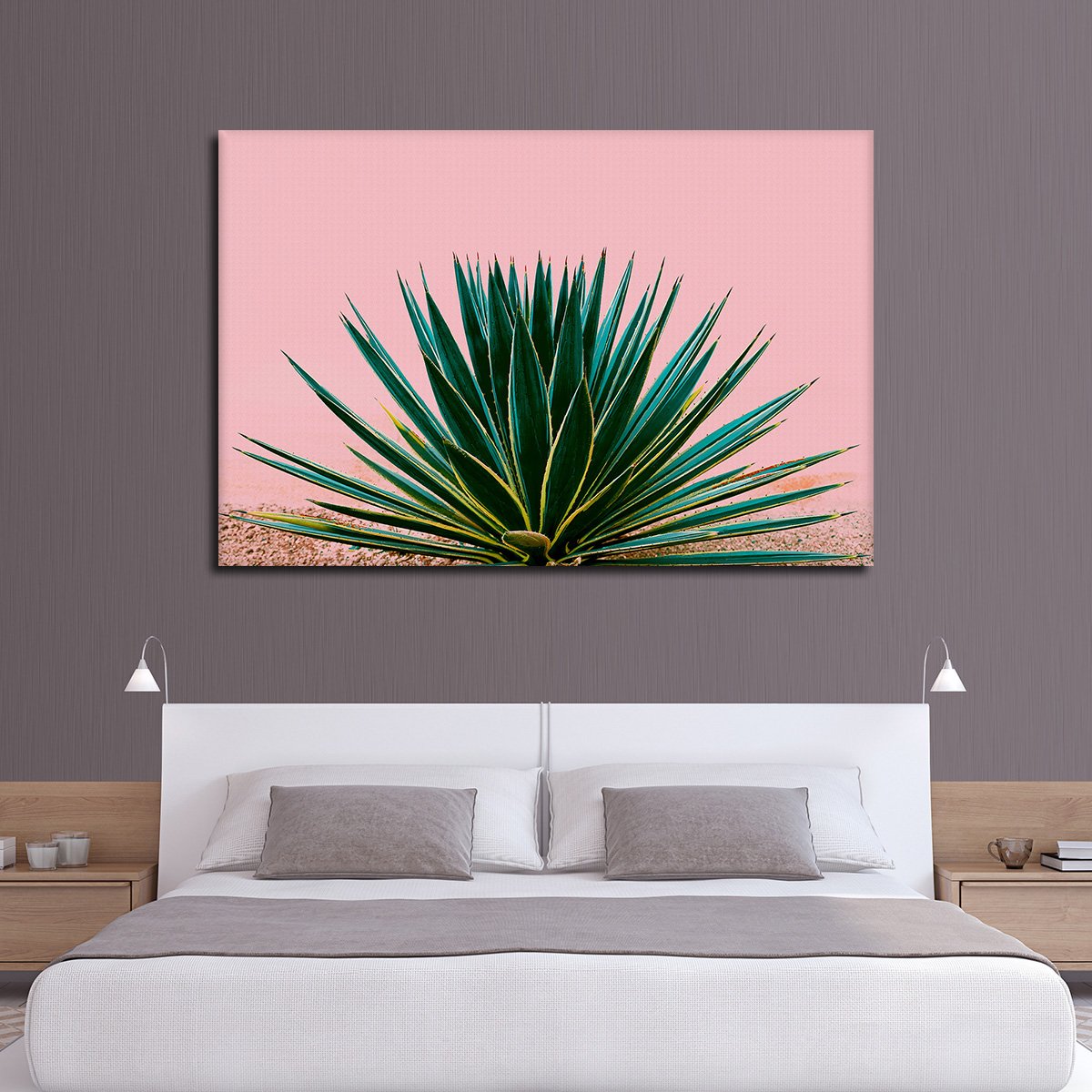 Pastel Tropics Multi Panel Canvas Wall Art