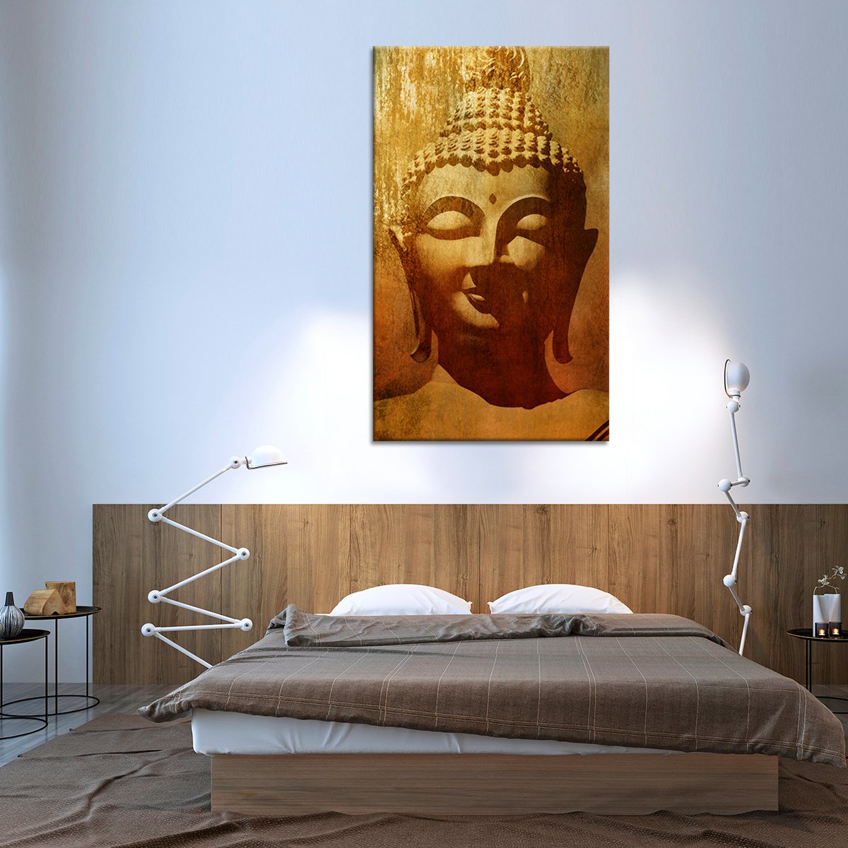 Patina Buddha Multi Panel Canvas Wall Art