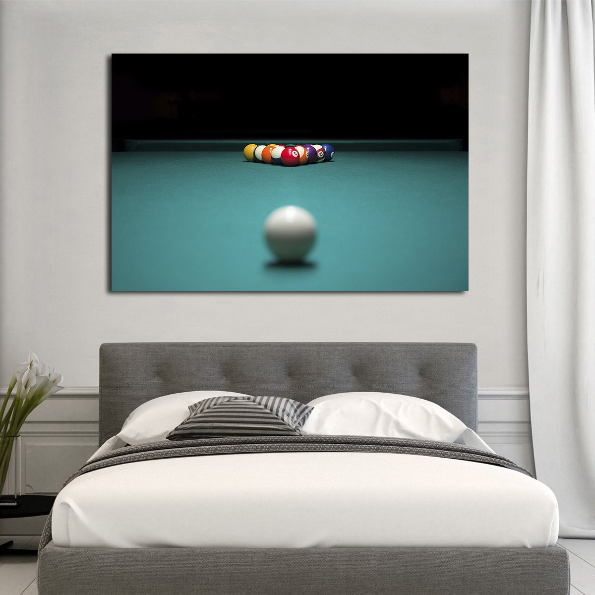 Play Pool Multi Panel Canvas Wall Art