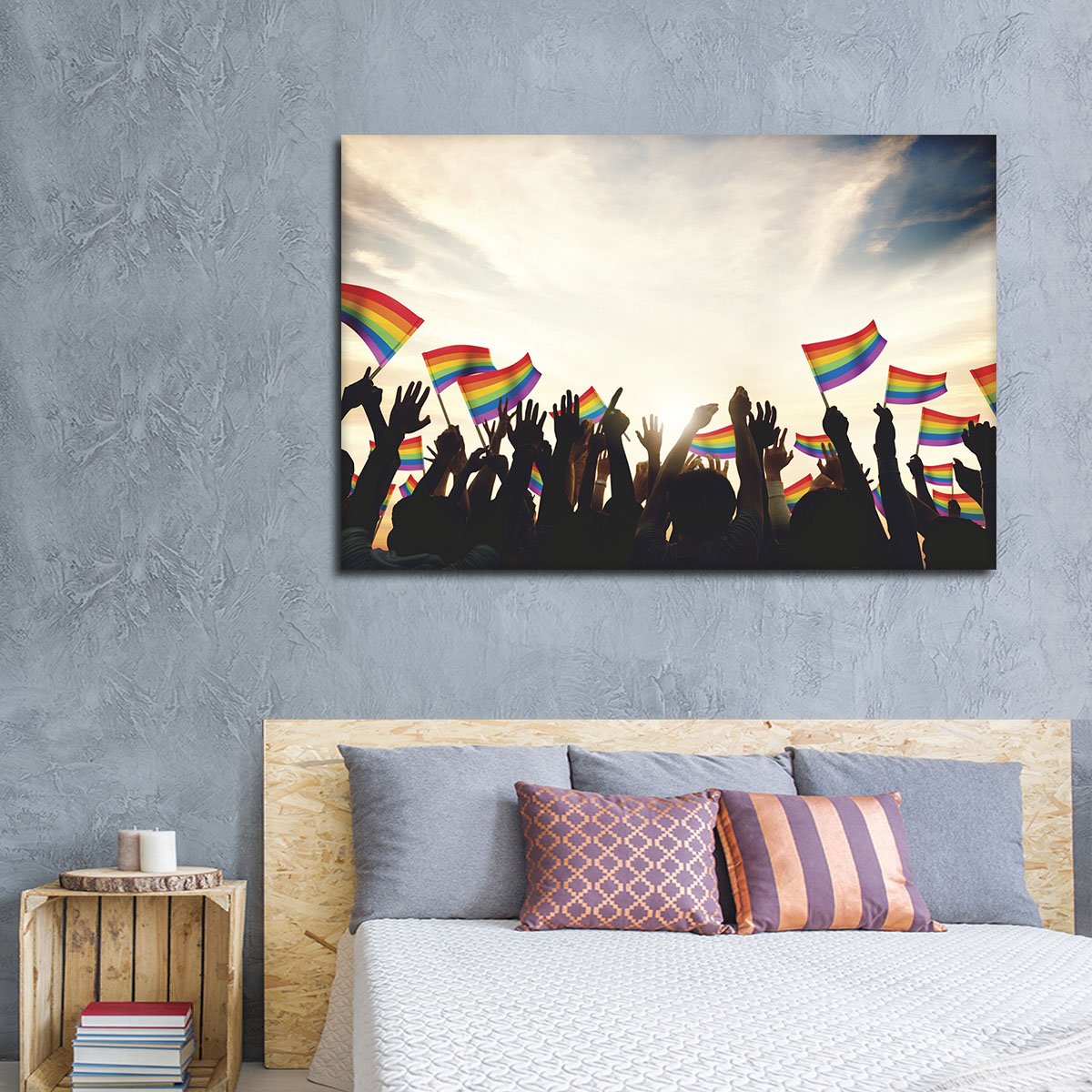 Pride Love Multi Panel Canvas Wall Art