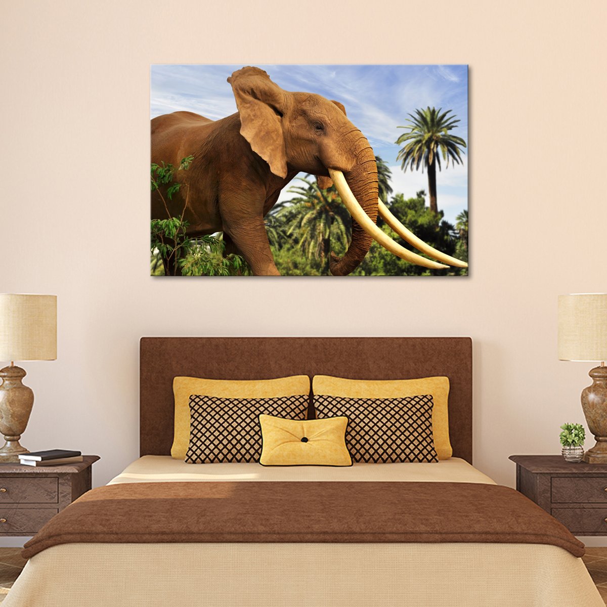 Prime Elephant Multi Panel Canvas Wall Art