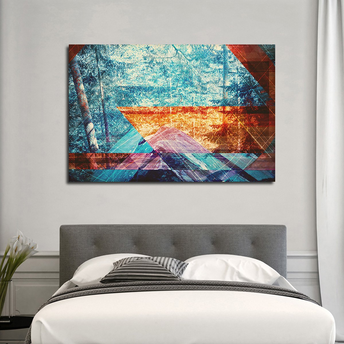 Psychedelic Forest Multi Panel Canvas Wall Art