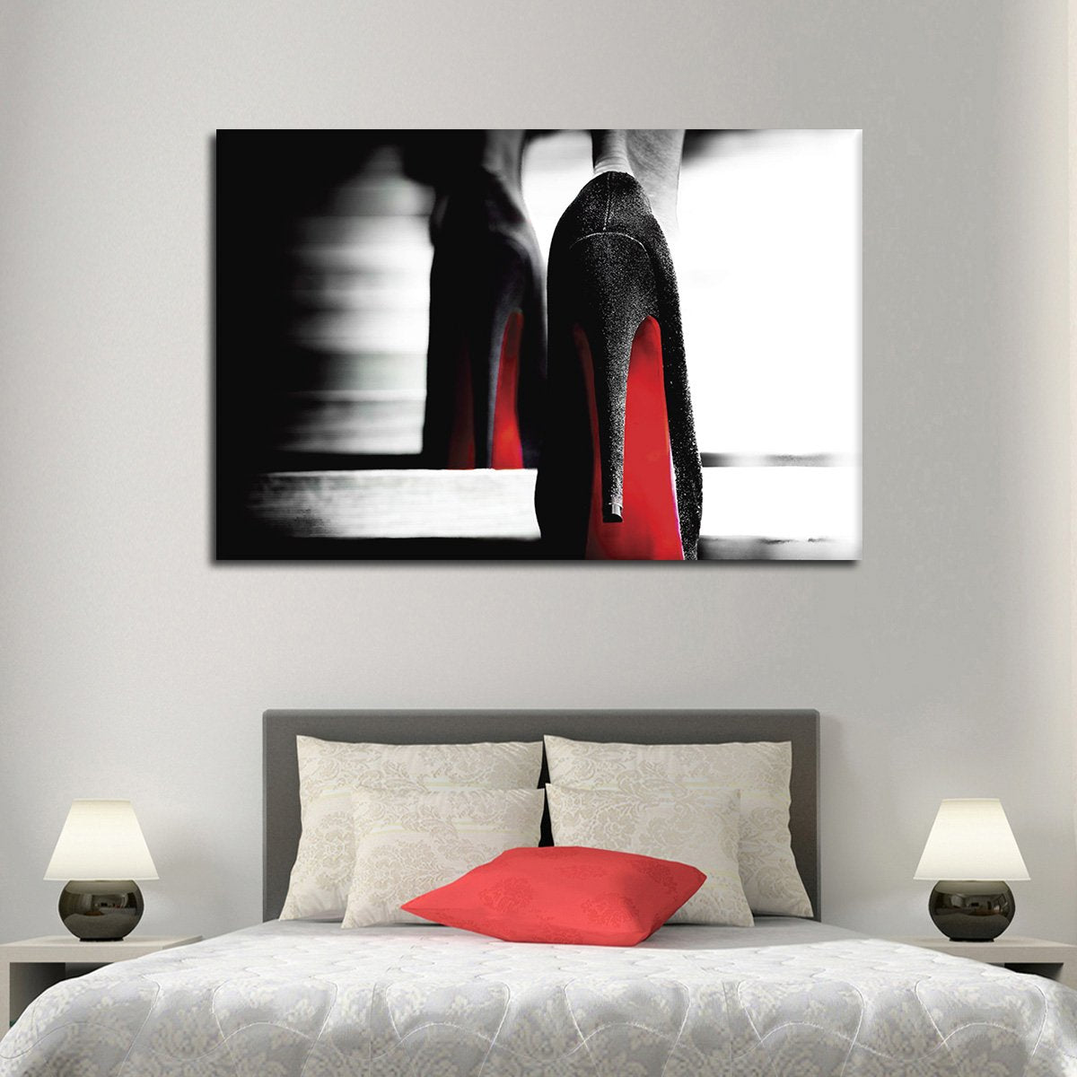 Red Bottom Heels Multi Panel Canvas Wall Art