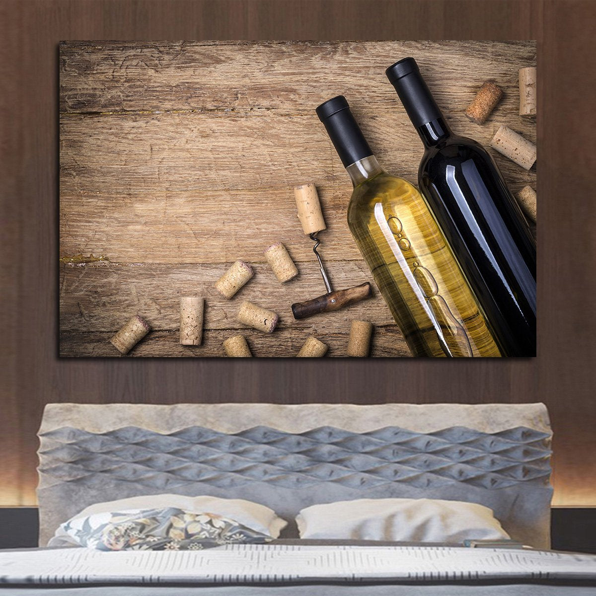 Red And White Wine Multi Panel Canvas Wall Art