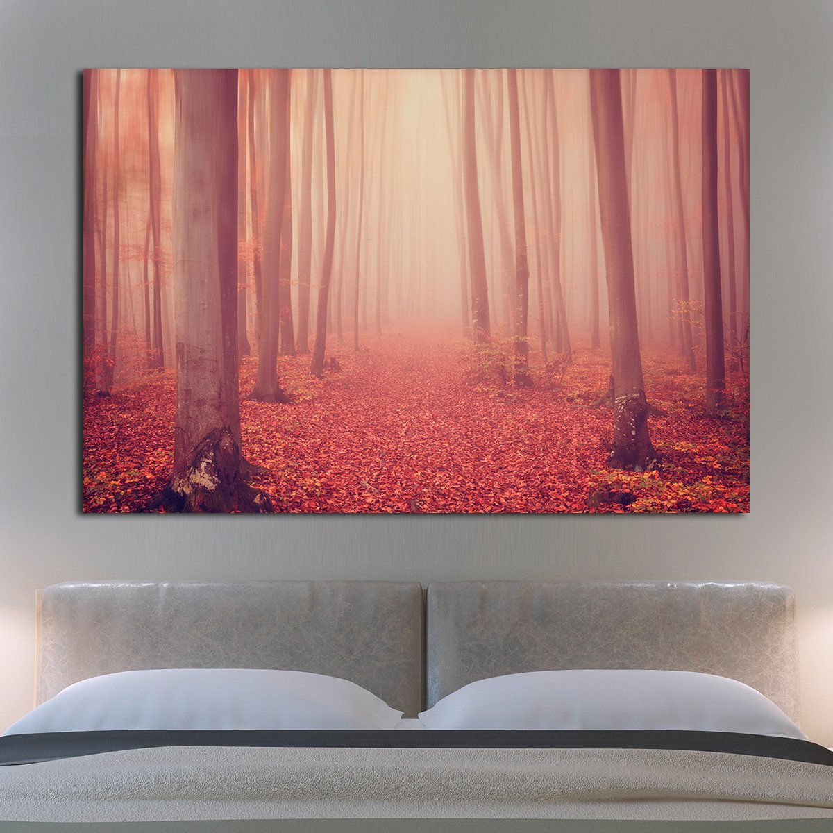 Red Woods Multi Panel Canvas Wall Art