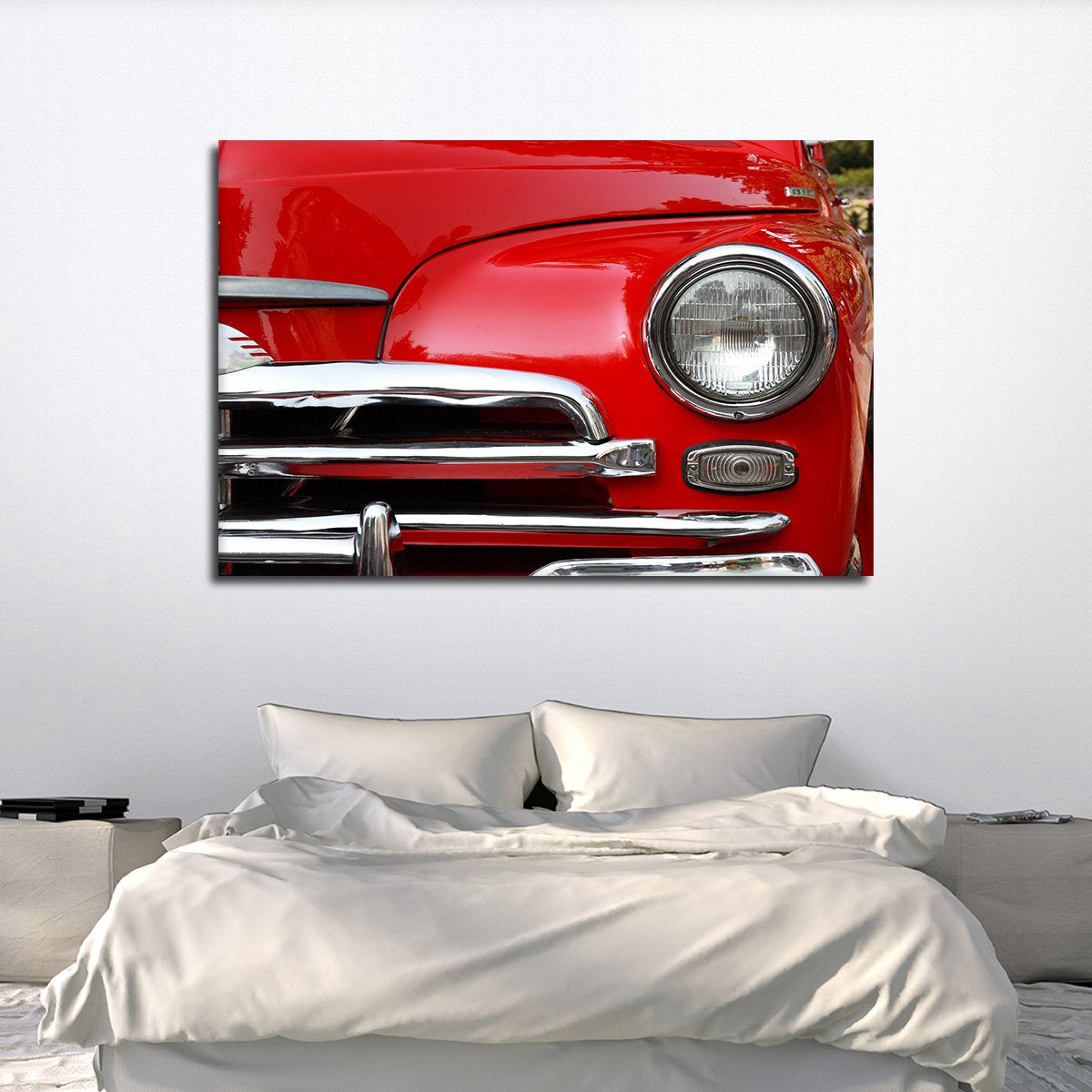 Retro Headlight Multi Panel Canvas Wall Art