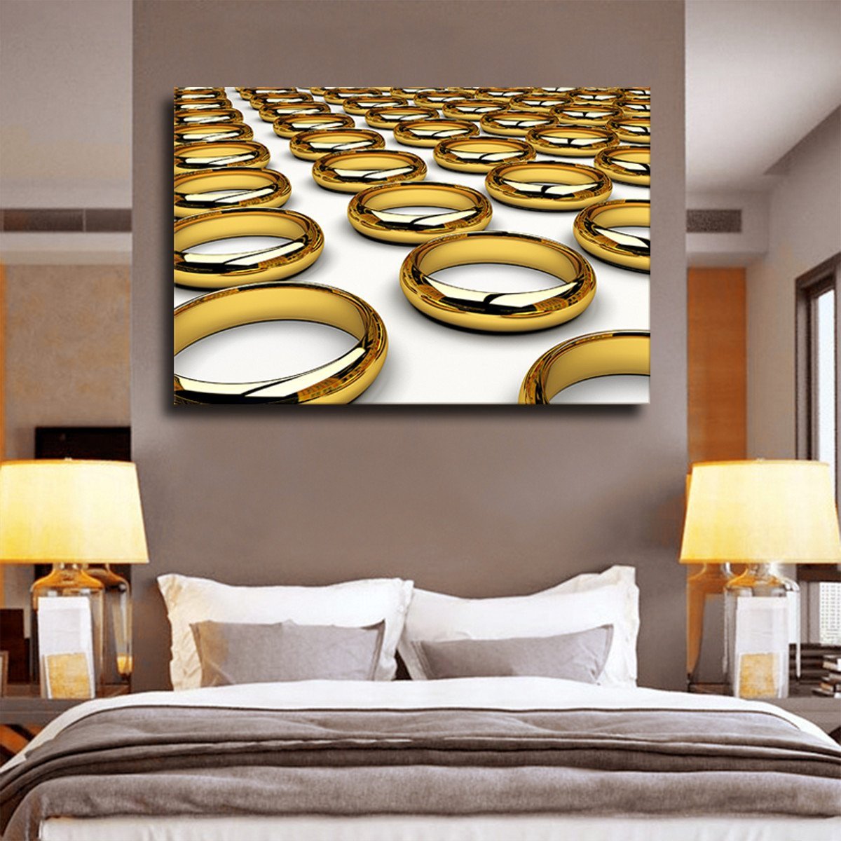 Rings Multi Panel Canvas Wall Art
