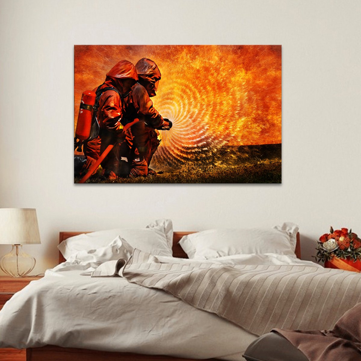 Rings Of Fire Multi Panel Canvas Wall Art