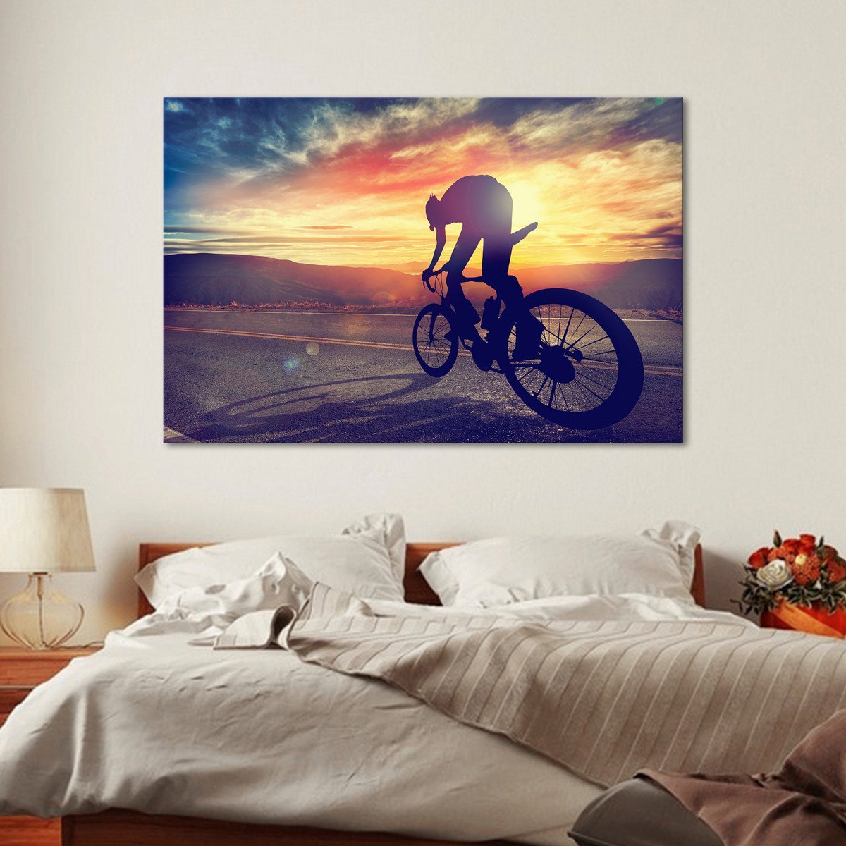 Road Cycling Multi Panel Canvas Wall Art