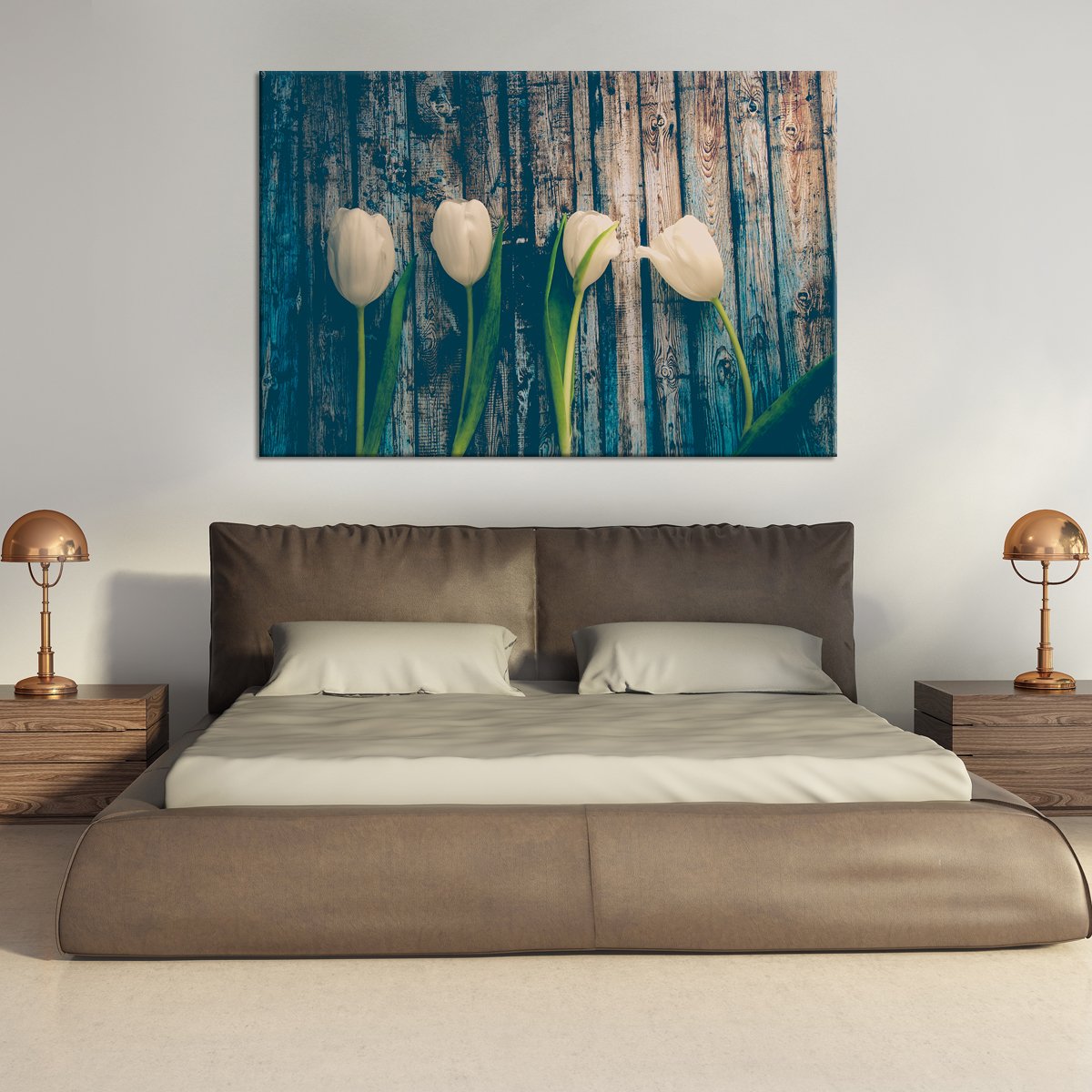 Rustic Blossoms Multi Panel Canvas Wall Art