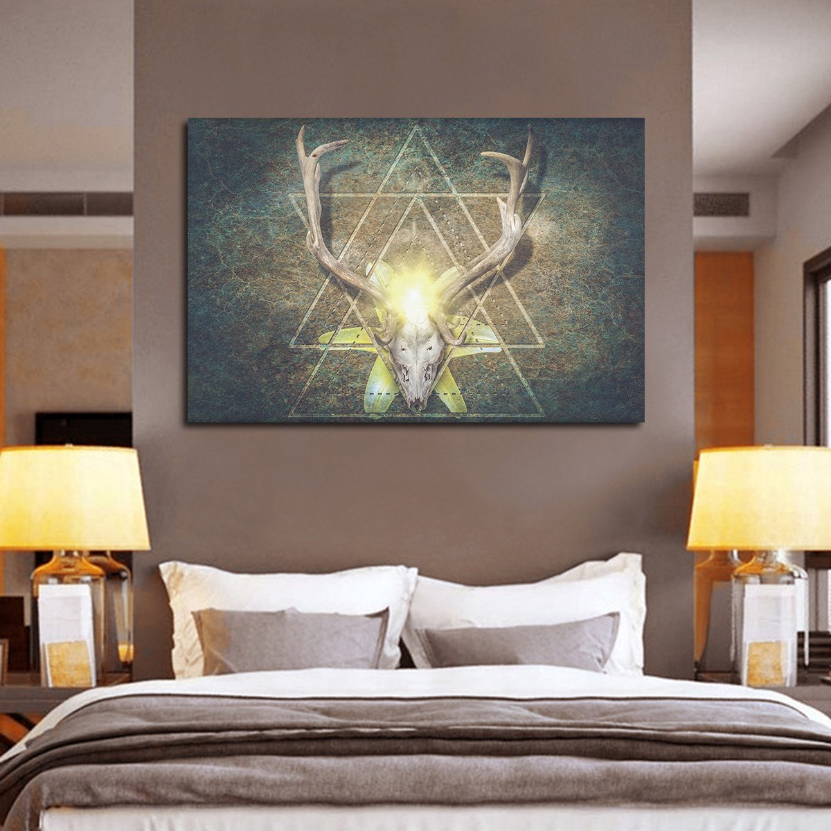 Sharp Horned Deer Multi Panel Canvas Wall Art