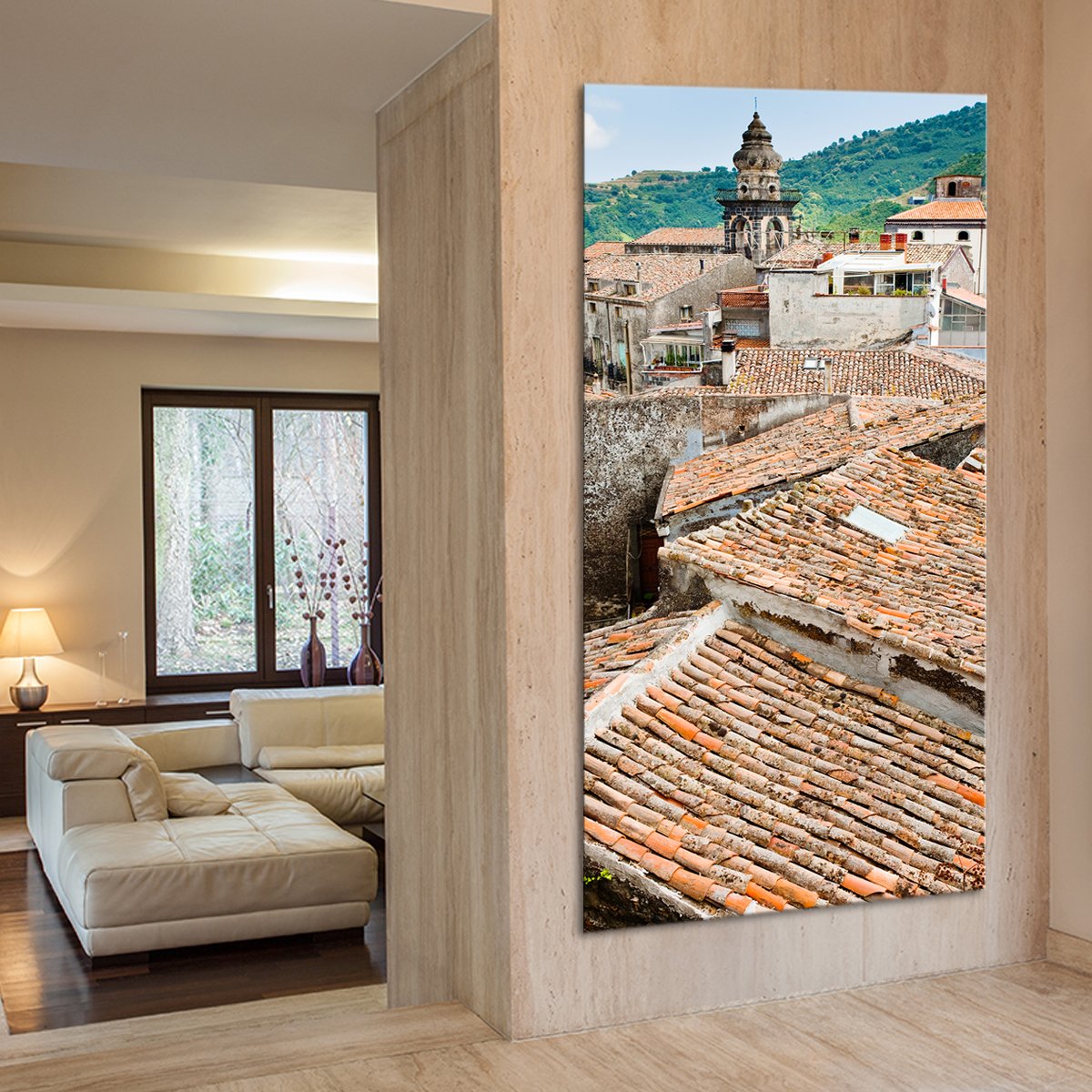 Sicilian Rooftop Multi Panel Canvas Wall Art