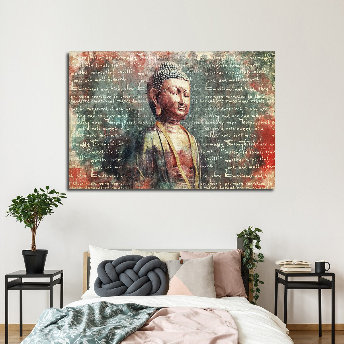 Silence of Buddha Multi Panel Canvas Wall Art