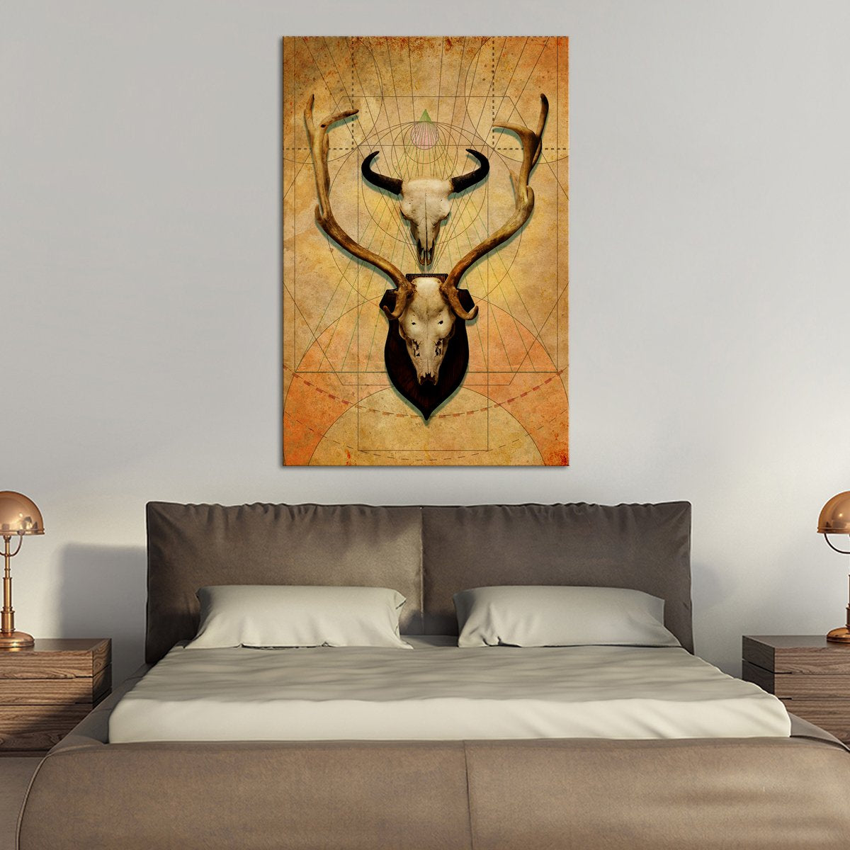 Skulls Calling Multi Panel Canvas Wall Art