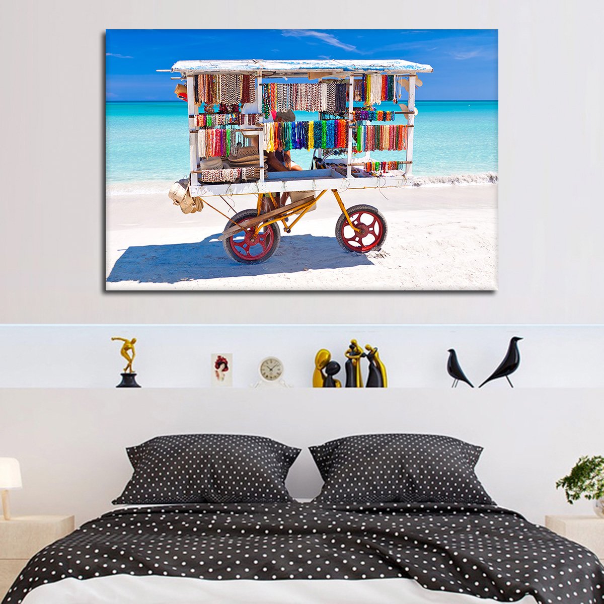 Souvenirs On The Beach Multi Panel Canvas Wall Art