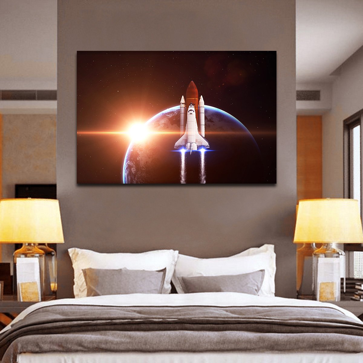 Space Odyssey Multi Panel Canvas Wall Art