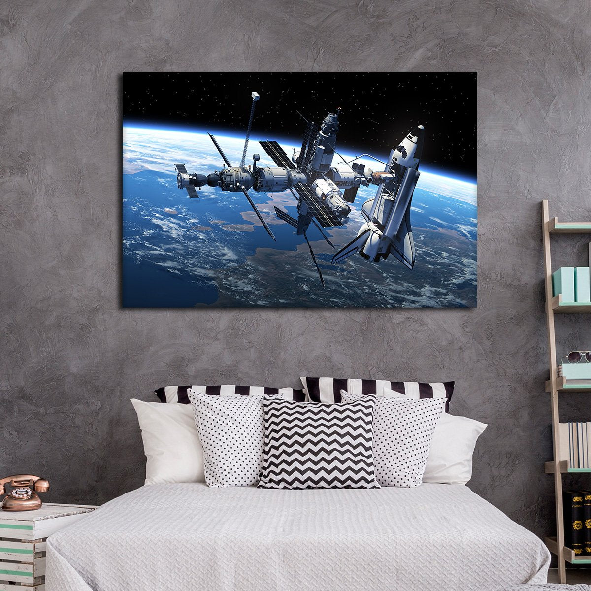 Space Station Multi Panel Canvas Wall Art