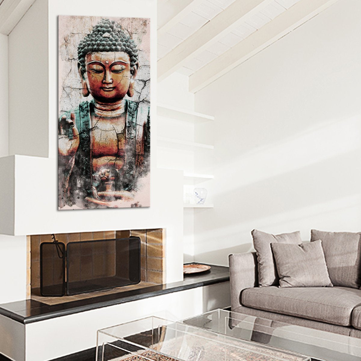 Spiritual Mountain Climber Multi Panel Canvas Wall Art