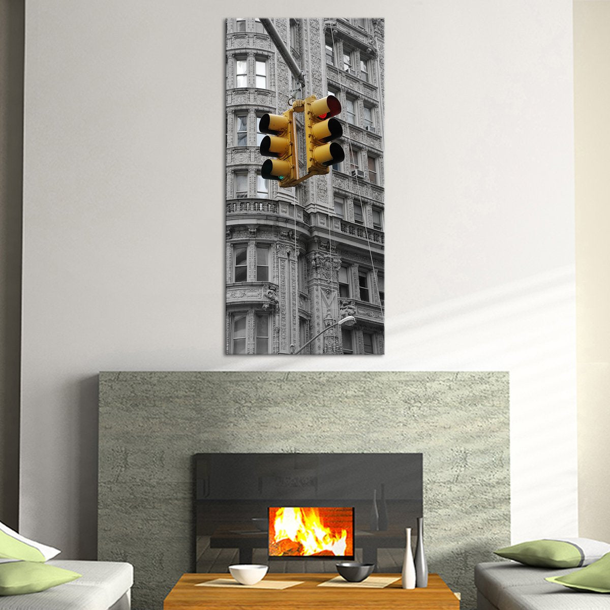 Street Light Multi Panel Canvas Wall Art