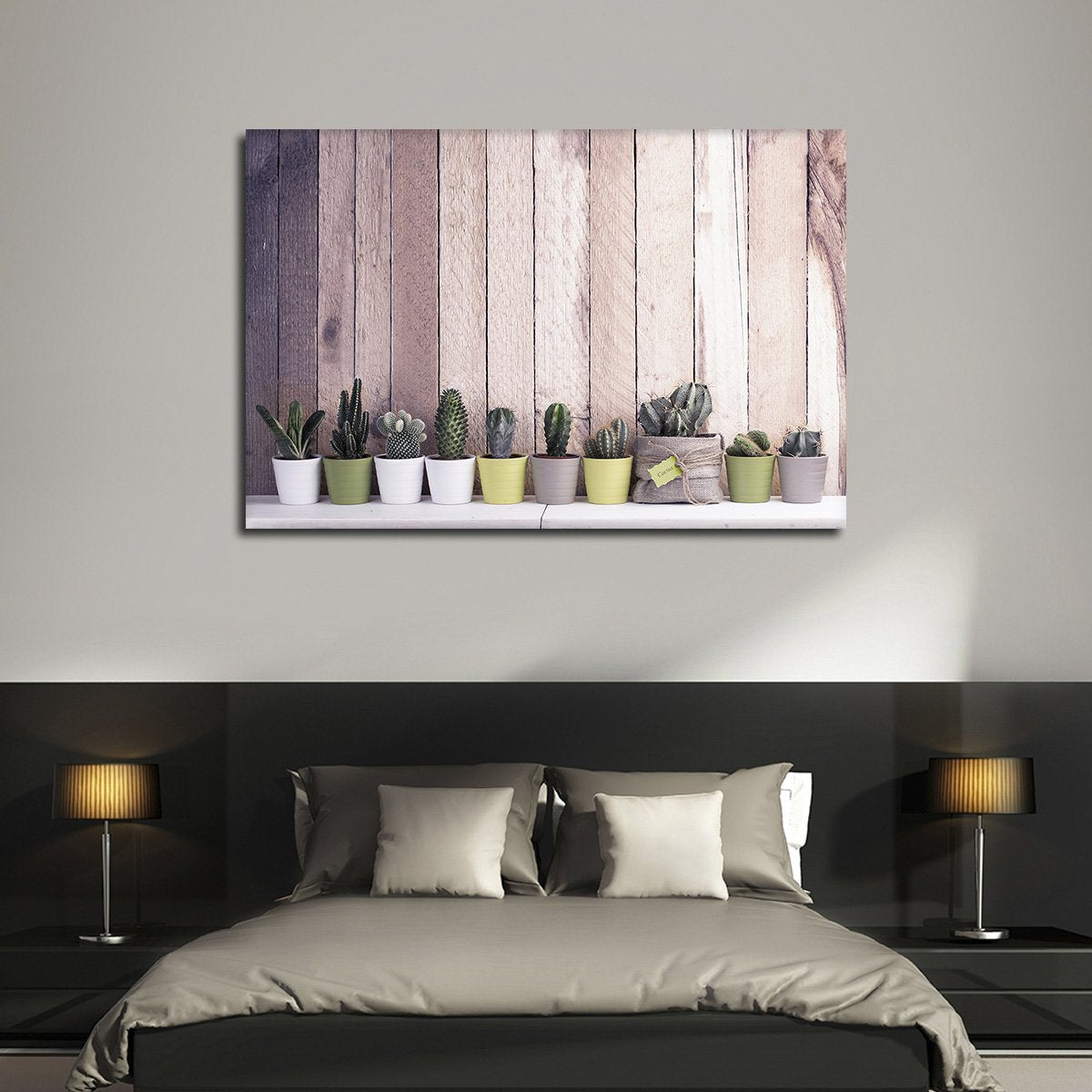 Succulent Collection Multi Panel Canvas Wall Art