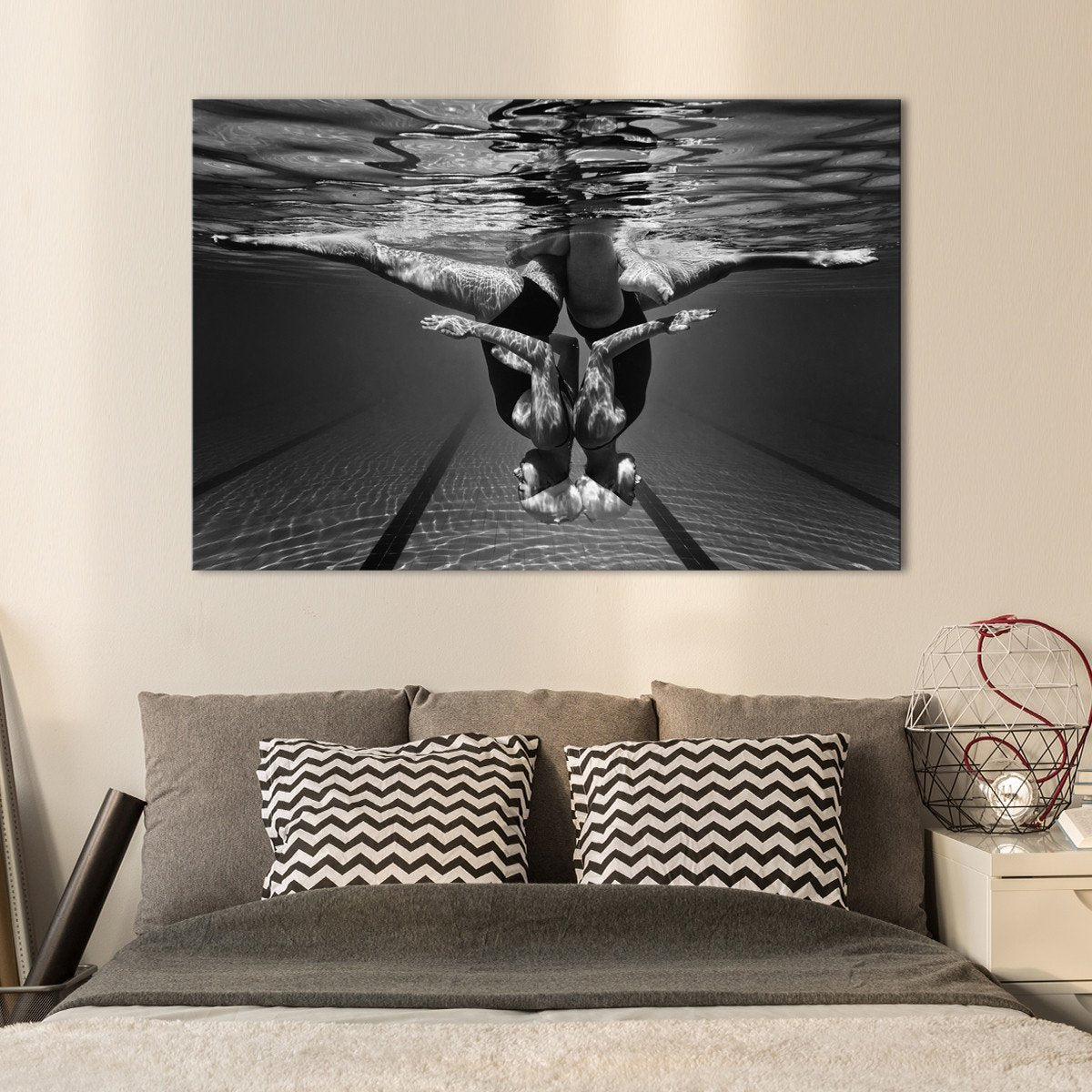 Swim Duet Multi Panel Canvas Wall Art