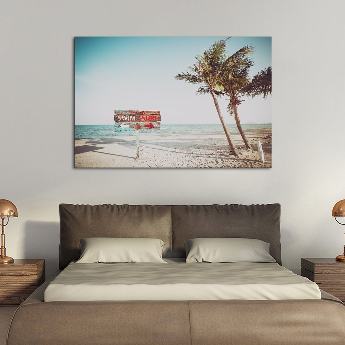 Swim Surf Multi Panel Canvas Wall Art