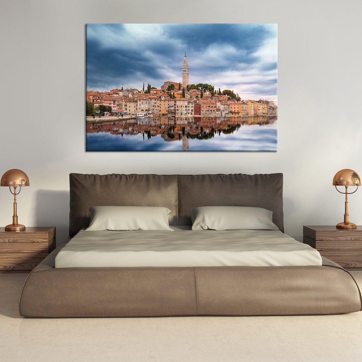 Ancient City Reflection Multi Panel Canvas Wall Art