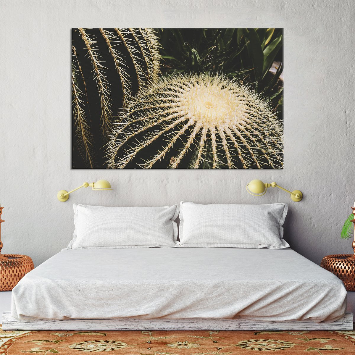 Cactus Close Up Multi Panel Canvas Wall Art