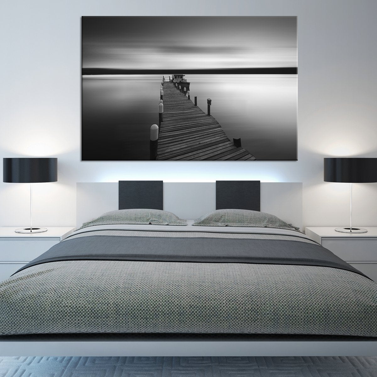 Serene Pier Multi Panel Canvas Wall Art