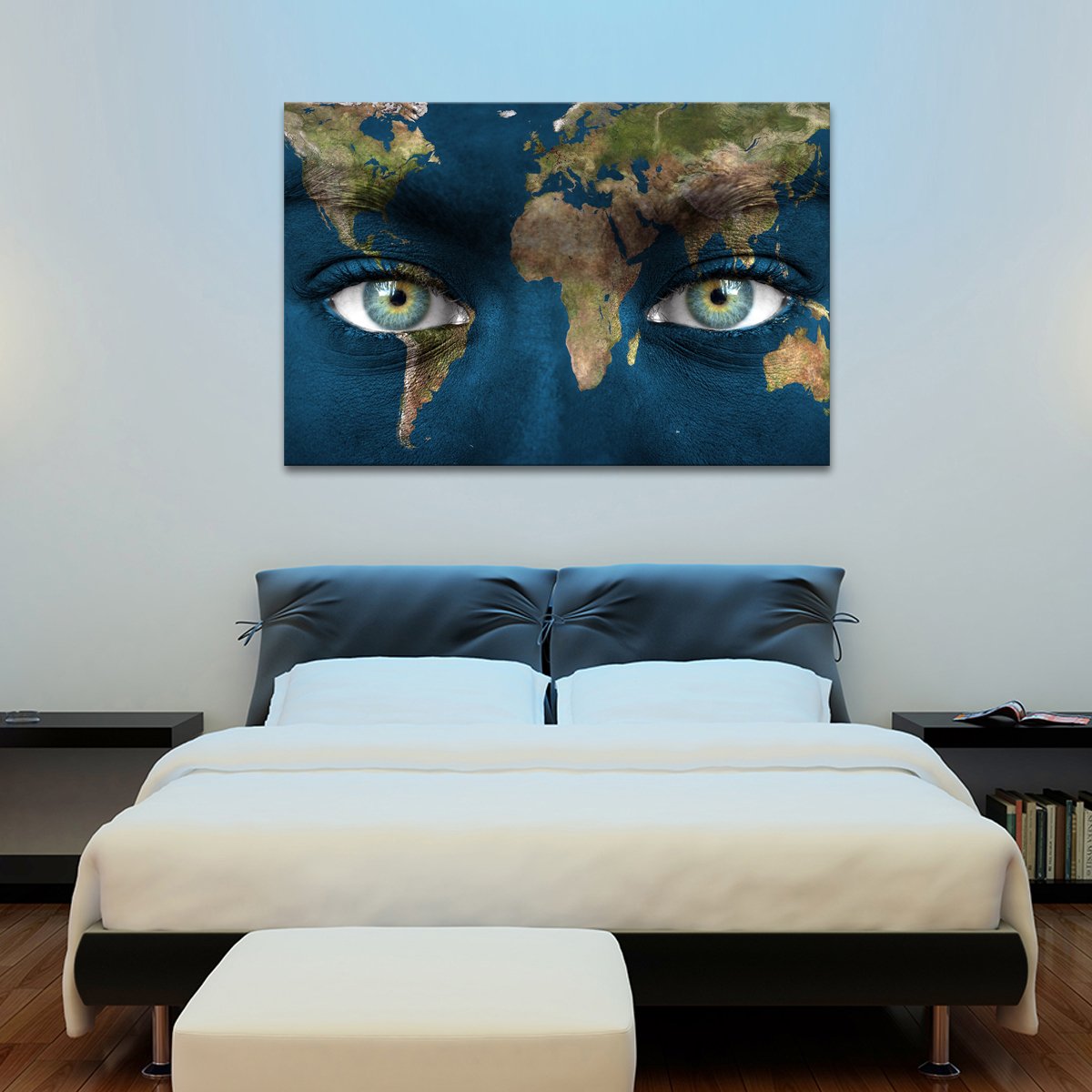 The World in My Eyes Multi Panel Canvas Wall Art