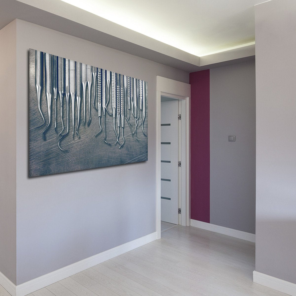 Titanium Dental Tools Multi Panel Canvas Wall Art